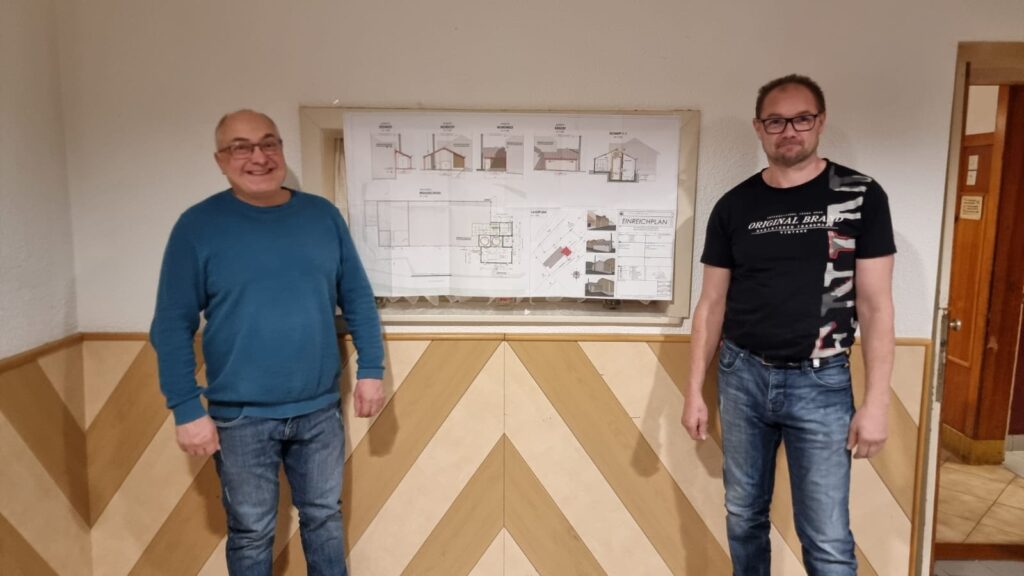 Leopold Schifflhuber, Nortbert Kapeller mit FWG-EInreichplan